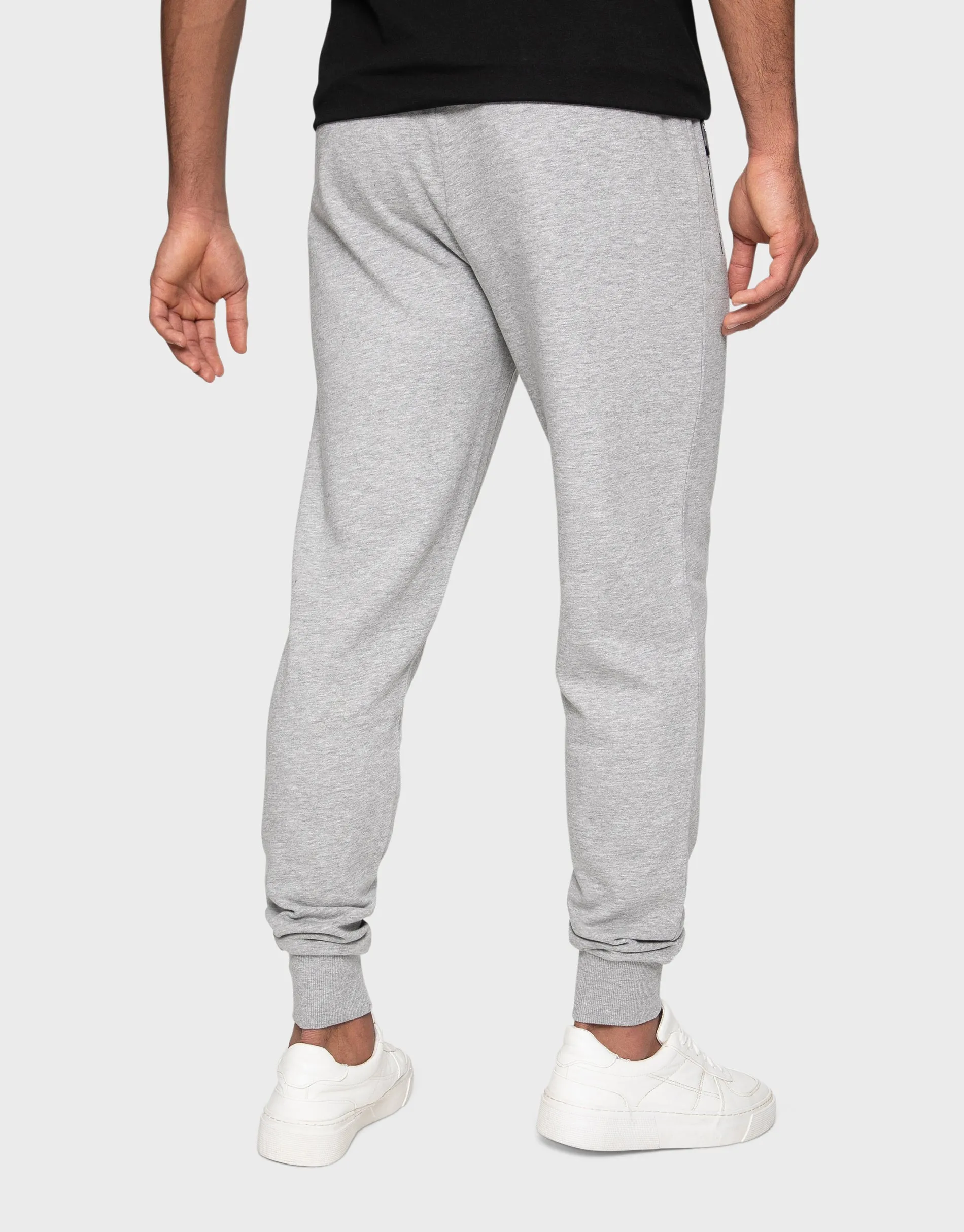 Men's Grey Marl Fleece Joggers sold by Threadbare product image thumbnail 2