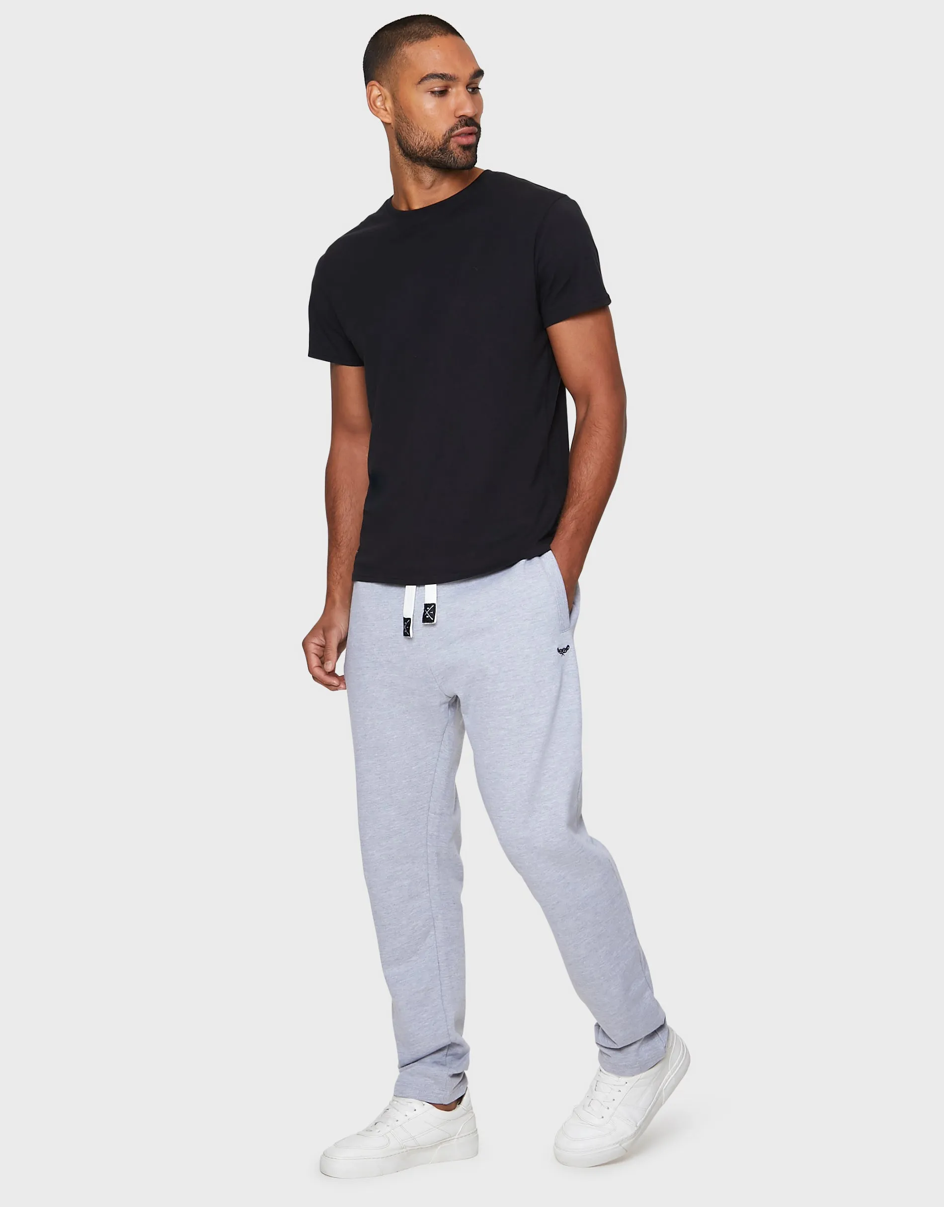 Grey Marl Straight Leg Joggers sold by Threadbare product image thumbnail 3