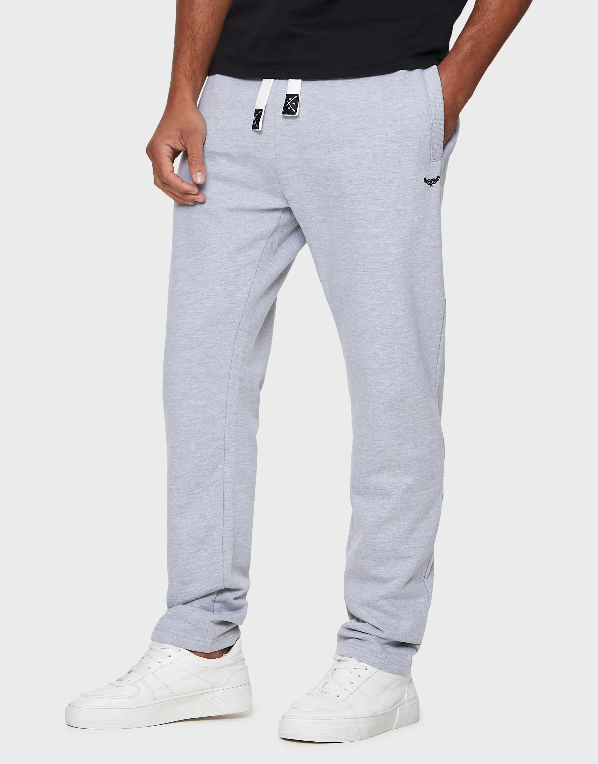 Grey Marl Straight Leg Joggers sold by Threadbare
