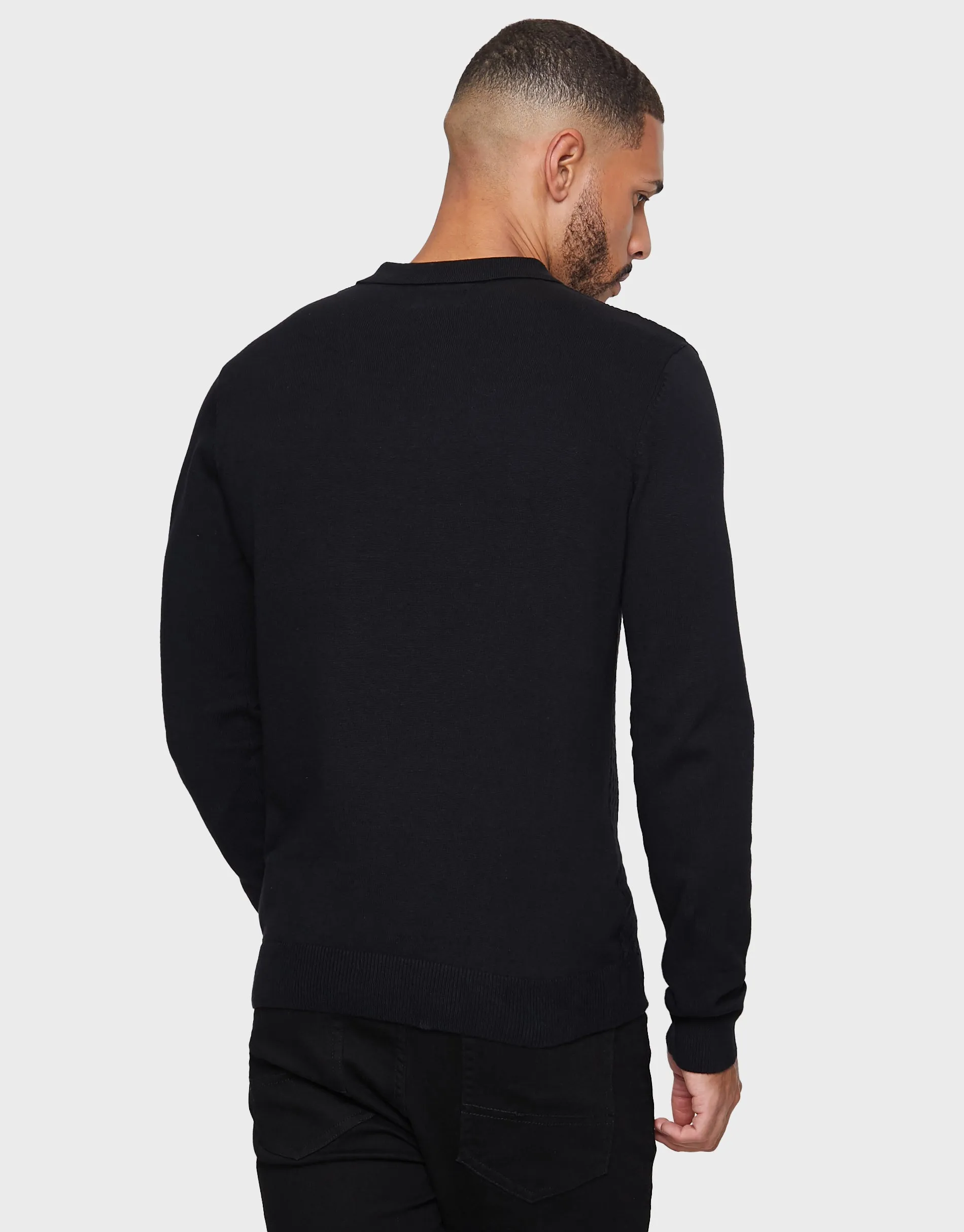 Men's Black Polo Neck Jumper sold by Threadbare product image thumbnail 2