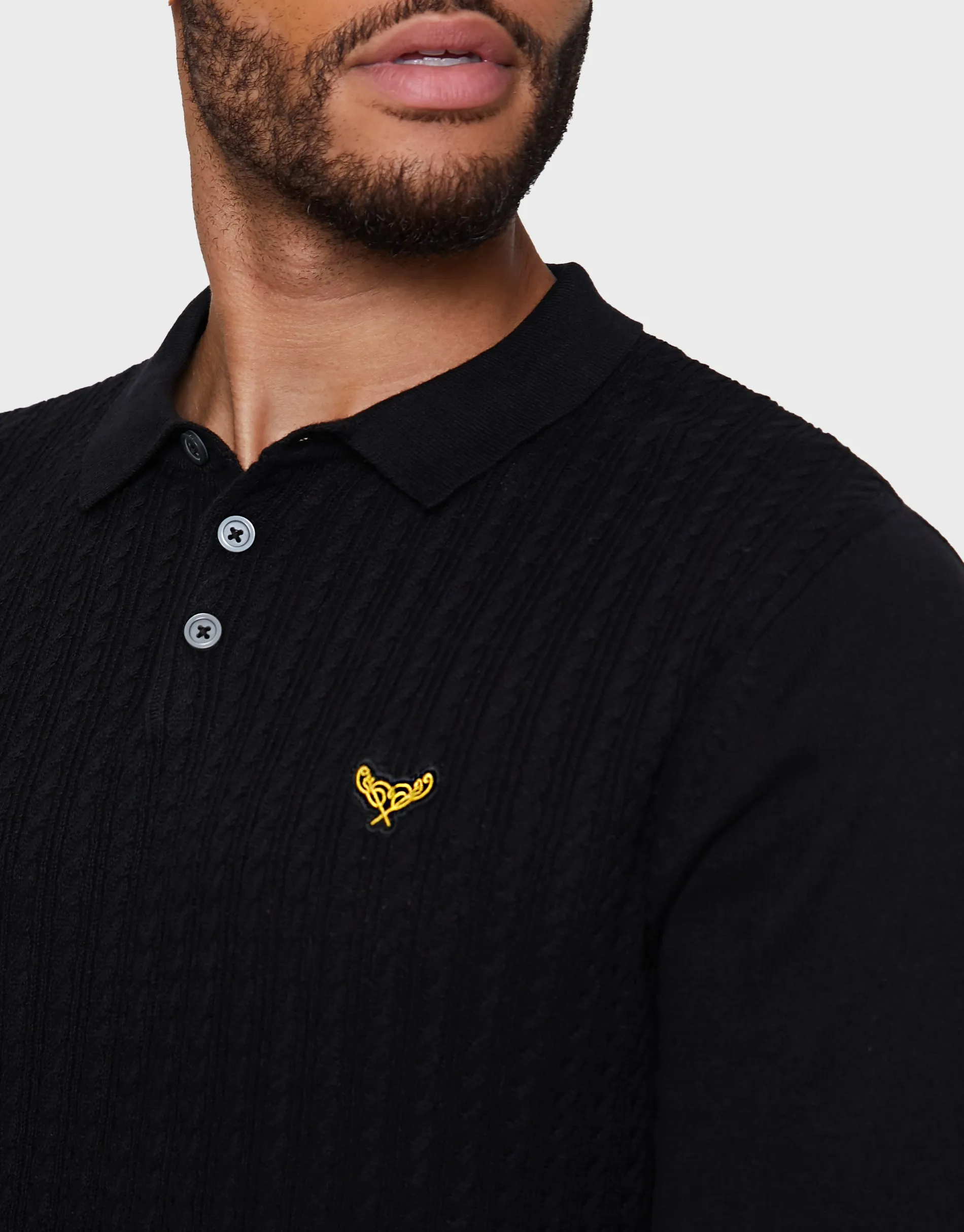 Men's Black Polo Neck Jumper sold by Threadbare product image thumbnail 4