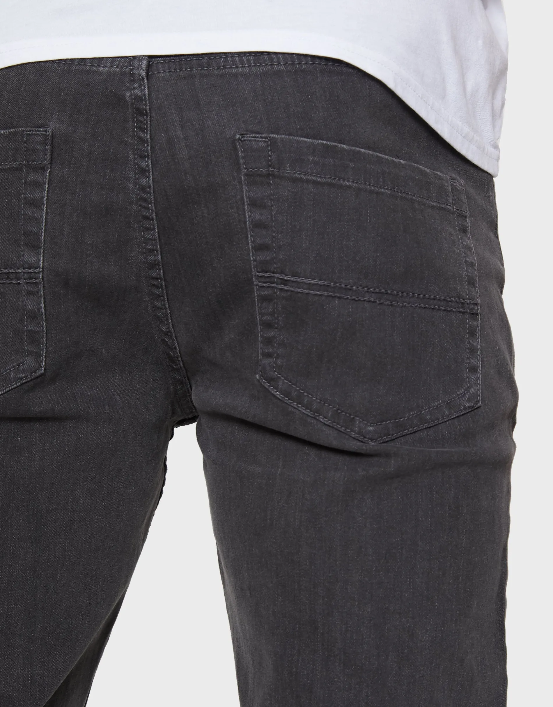 Men's Grey Slim Fit Jeans sold by Threadbare product image thumbnail 4