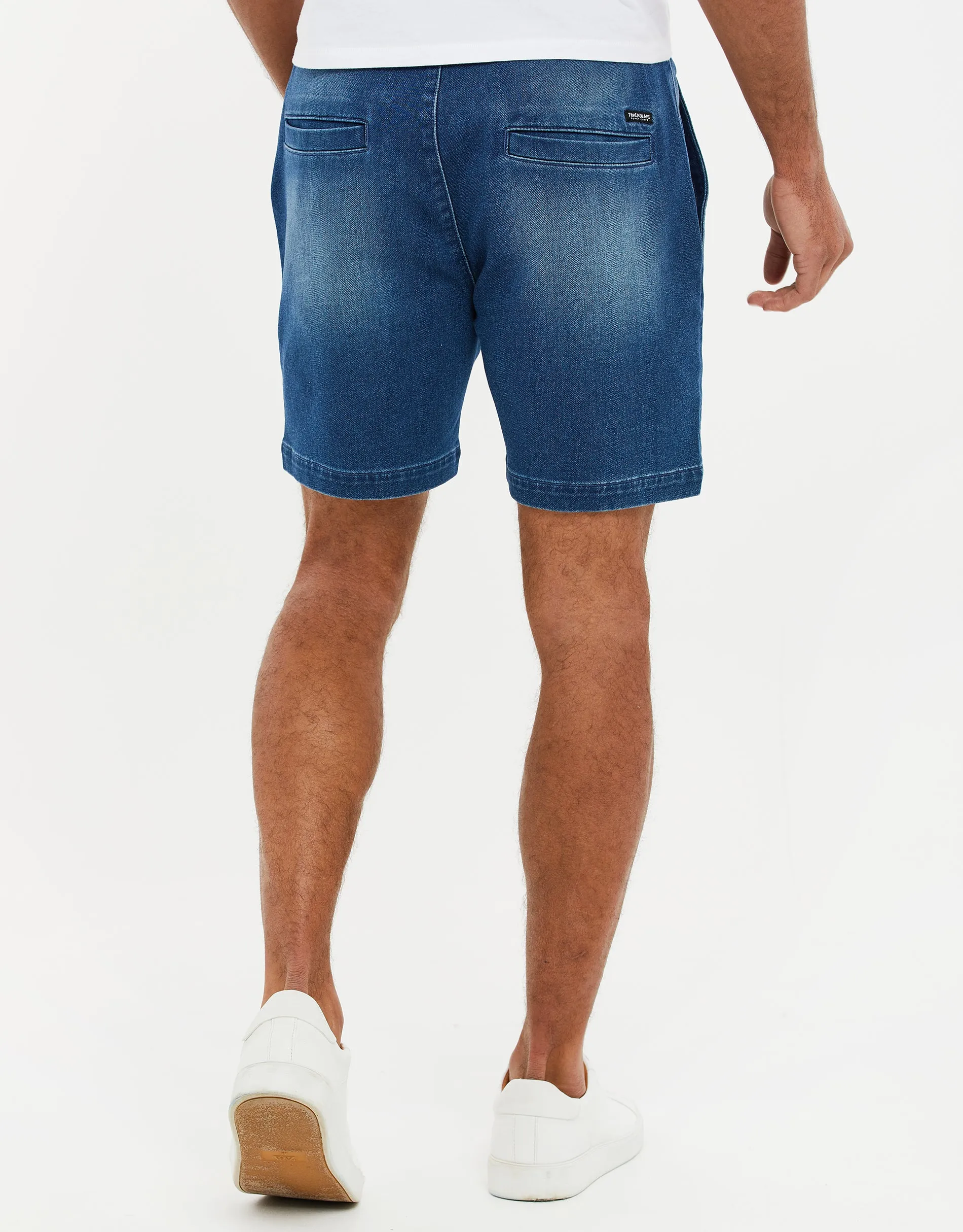 Men's Light Wash Denim Shorts sold by Threadbare product image thumbnail 2