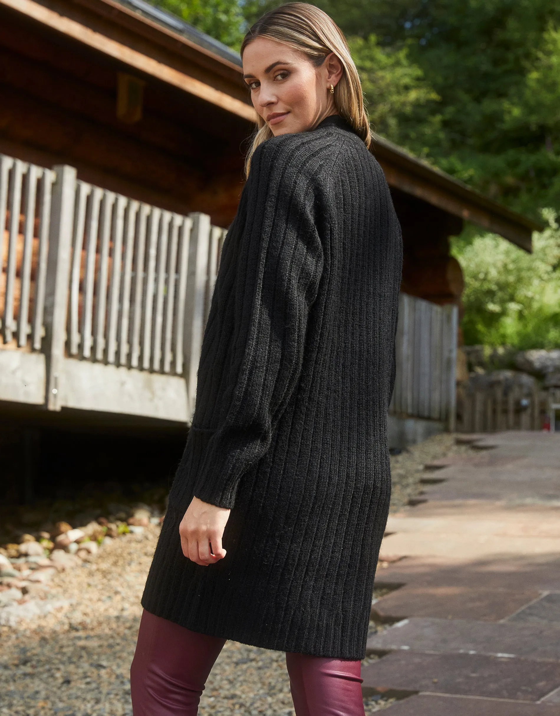 Women's Black Knitted Cardigan sold by Threadbare product image thumbnail 2