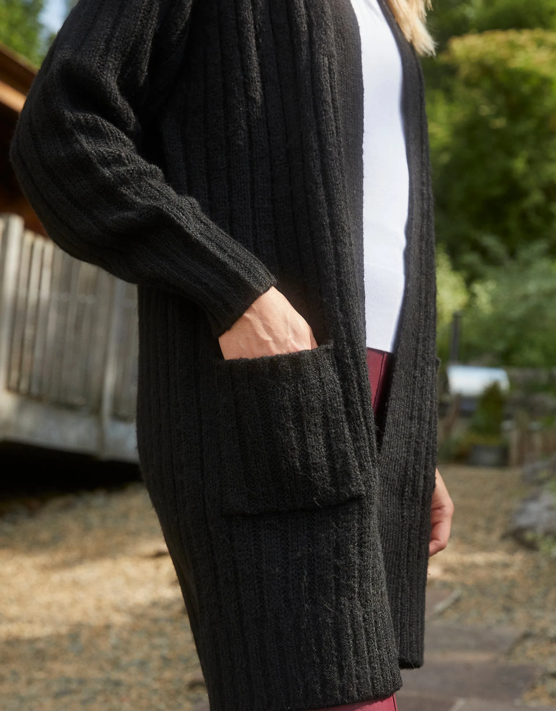 Women's Black Knitted Cardigan sold by Threadbare product image thumbnail 4