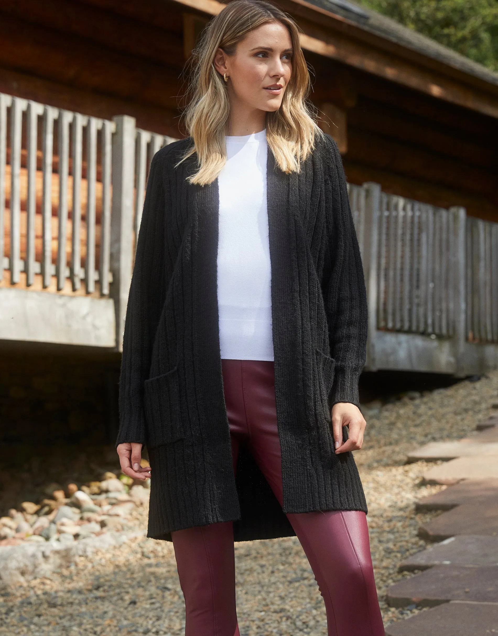 Women's Black Knitted Cardigan sold by Threadbare product image thumbnail 3