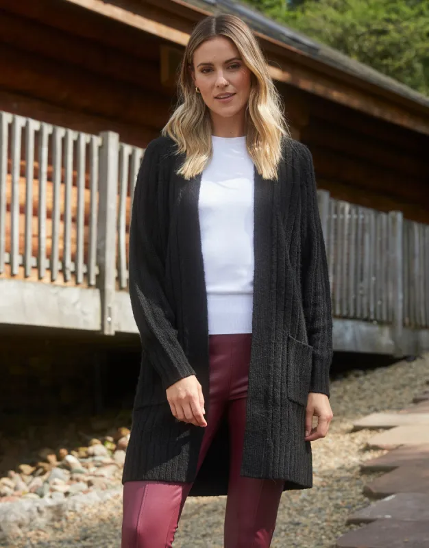 Women's Black Knitted Cardigan sold by Threadbare