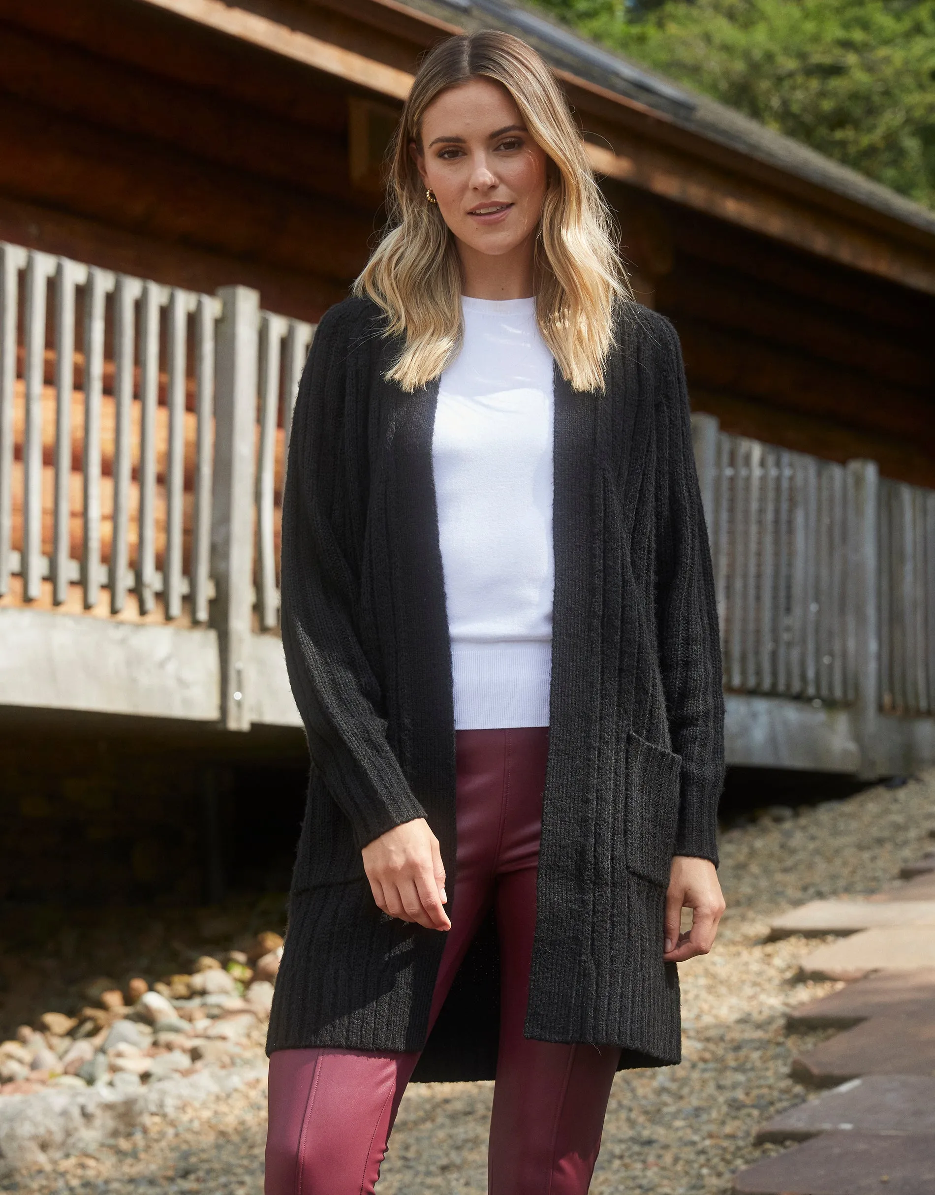 Women's Black Knitted Cardigan sold by Threadbare