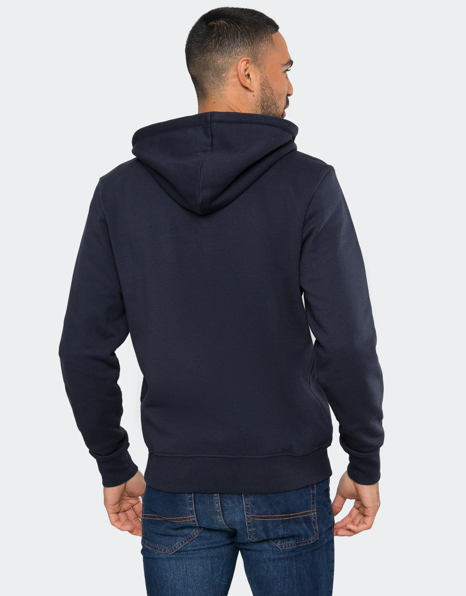Navy Zip-Through Hoodie sold by Threadbare product image thumbnail 2