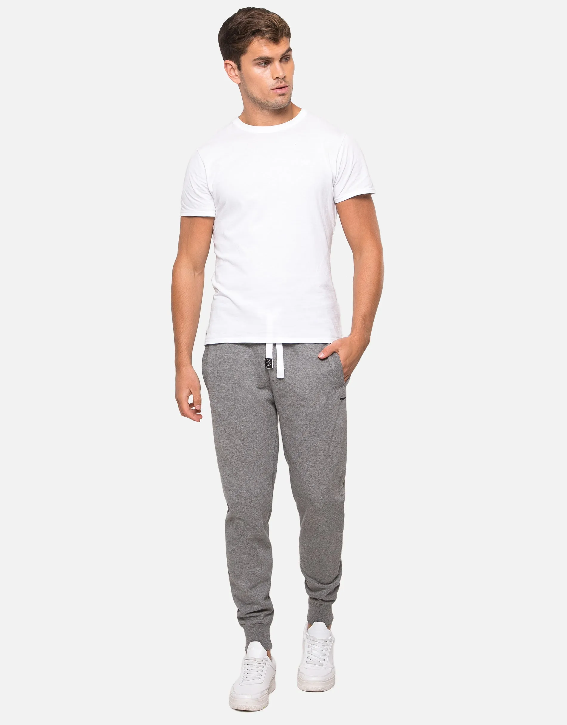 Men's Grey Plain Joggers sold by Threadbare product image thumbnail 3