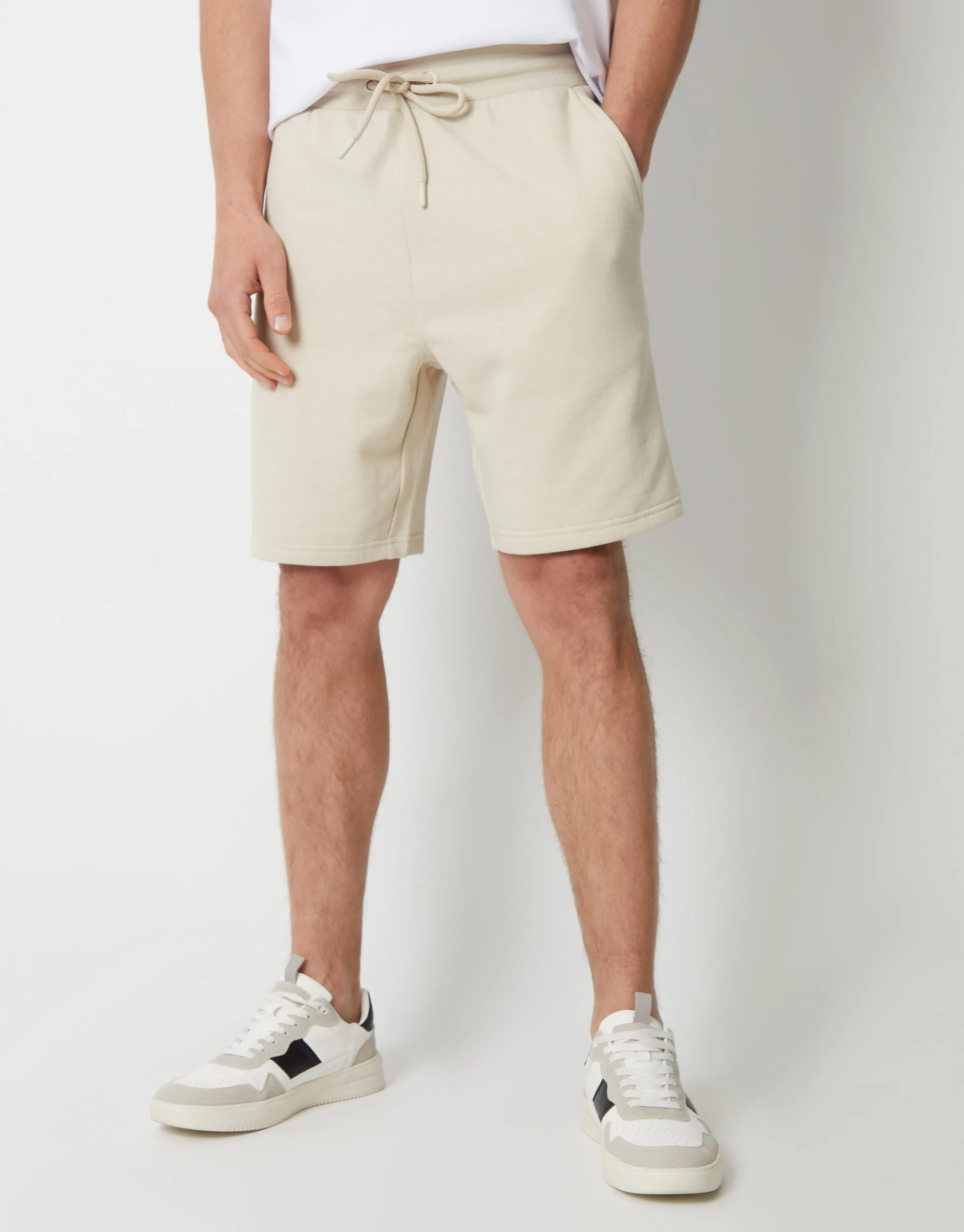 Taupe Sweat Shorts sold by Threadbare product image thumbnail 3