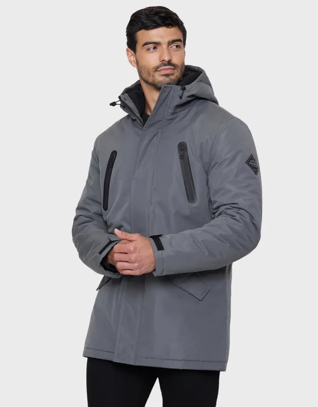 Men's Charcoal Padded Coat sold by Threadbare