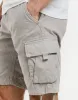 Men's Ice Grey Cargo Shorts sold by Threadbare