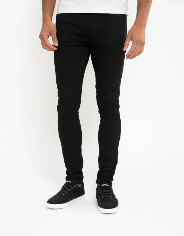 Men's Black Wash Skinny Jeans sold by Threadbare