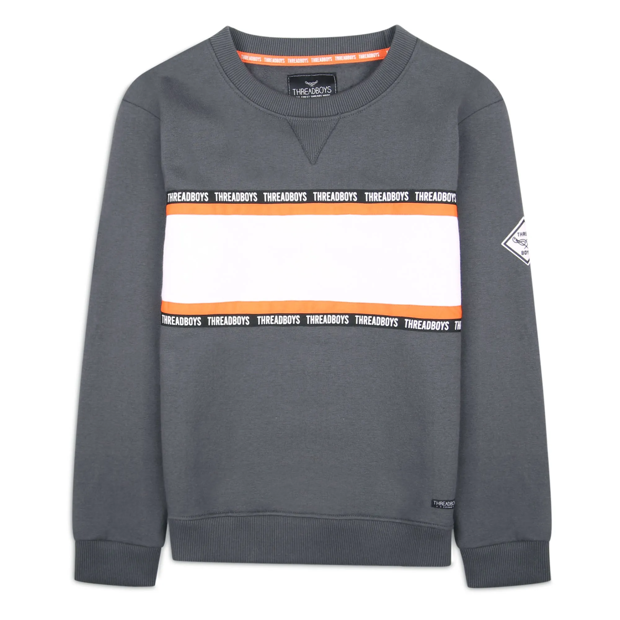 Boys' Grey Crew Neck Sweatshirt sold by Threadbare