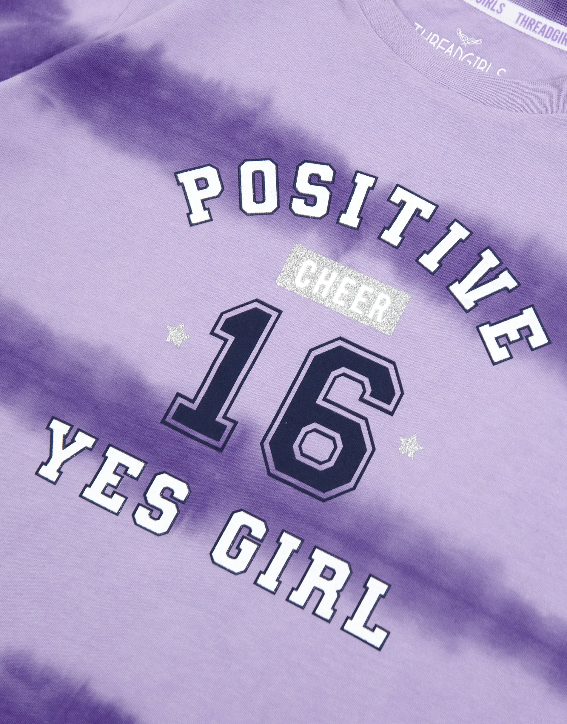 Girls' Purple Tie Dye Short Pyjamas With Scrunchie (3-Piece Set) sold by Threadbare product image thumbnail 4