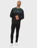 Men's Black Colourblock Crew Neck Jumper sold by Threadbare