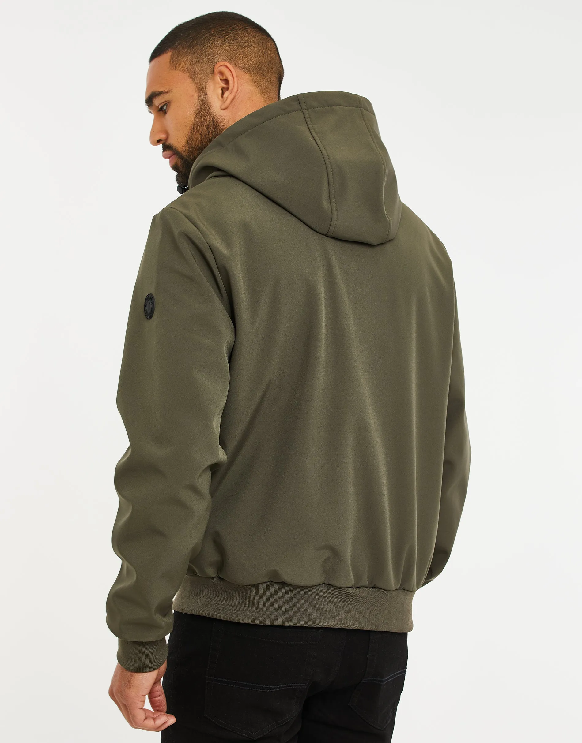 Men's Khaki Lightweight Hooded Jacket sold by Threadbare product image thumbnail 2