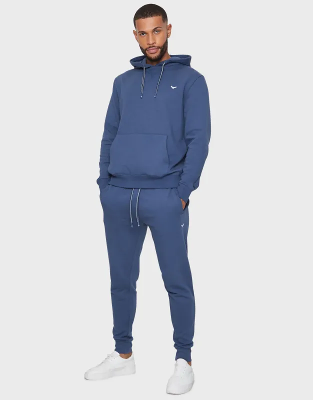 Men's Denim Blue Hoodie & Jogger Co-ord (2-Piece Set) sold by Threadbare