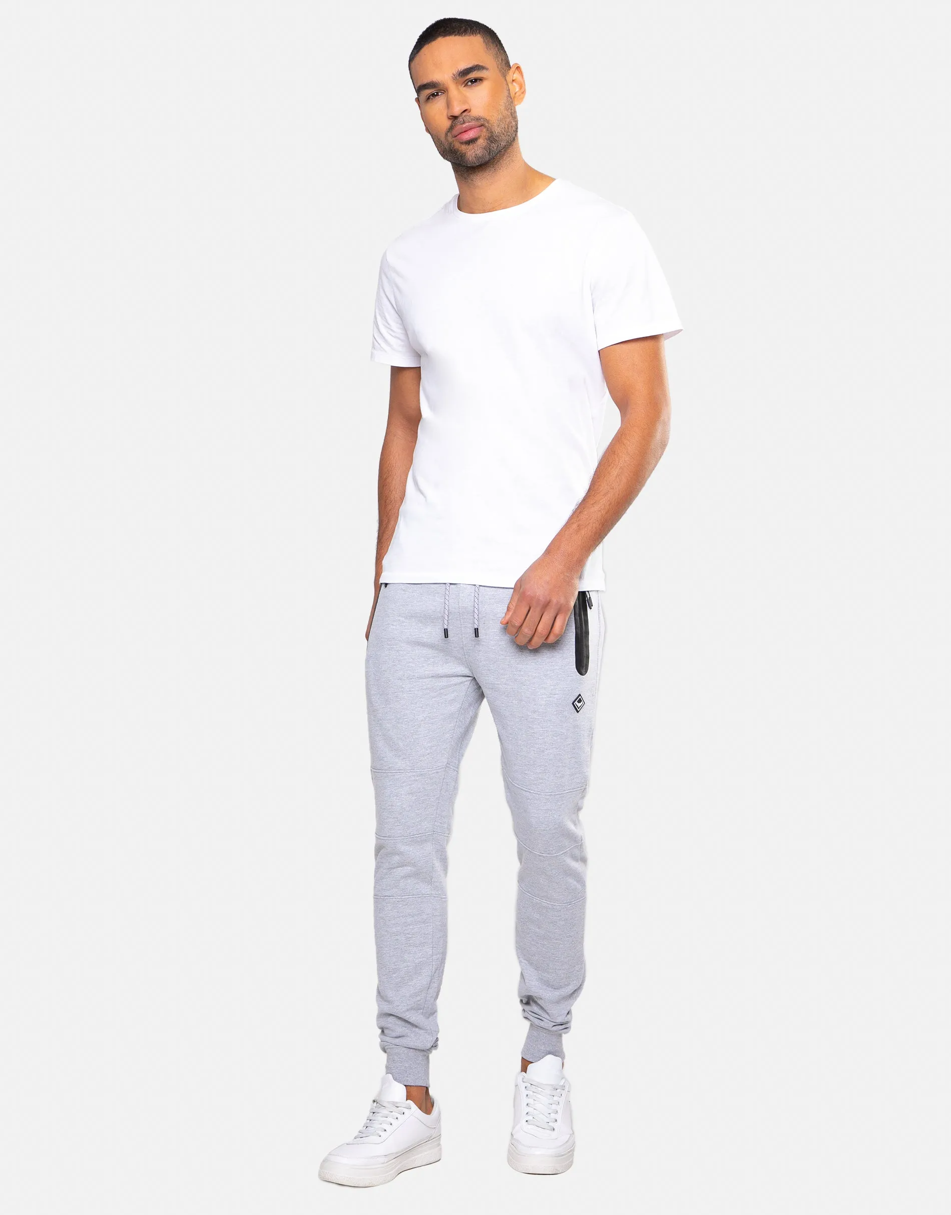 Men's Light Grey Slim Fit Joggers sold by Threadbare product image thumbnail 3