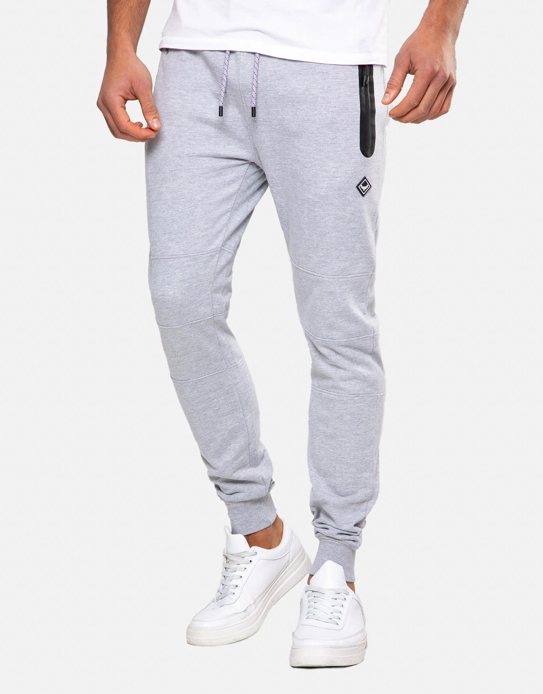 Men's Light Grey Slim Fit Joggers sold by Threadbare