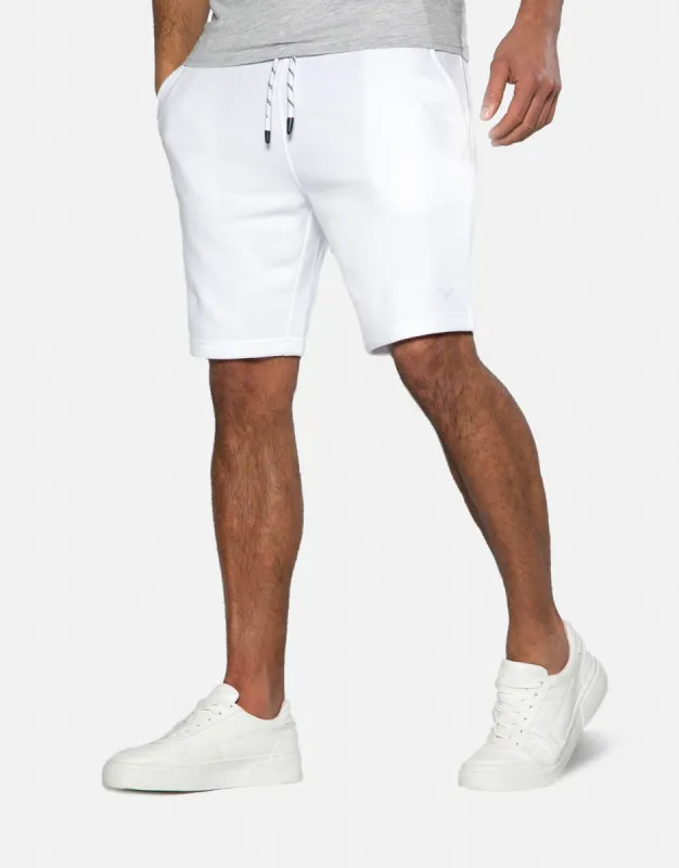 Men's White Fleece Shorts sold by Threadbare
