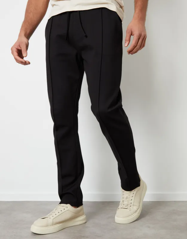 Threadbare Luxe Men's Black Slim Fit Joggers sold by Threadbare