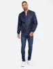 Men's Navy Plain Bomber Jacket sold by Threadbare