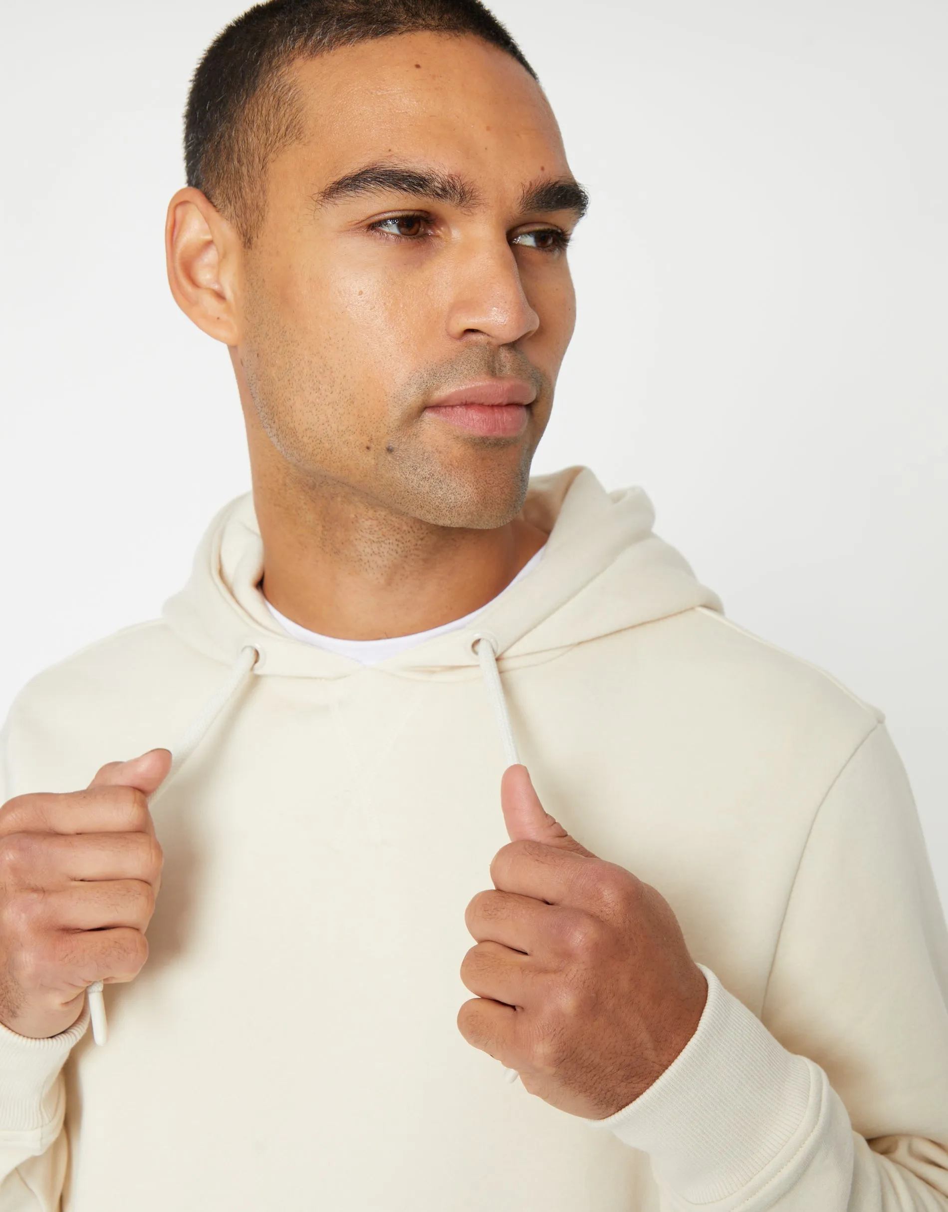 Men's Off White Pullover Hoodie sold by Threadbare product image thumbnail 4