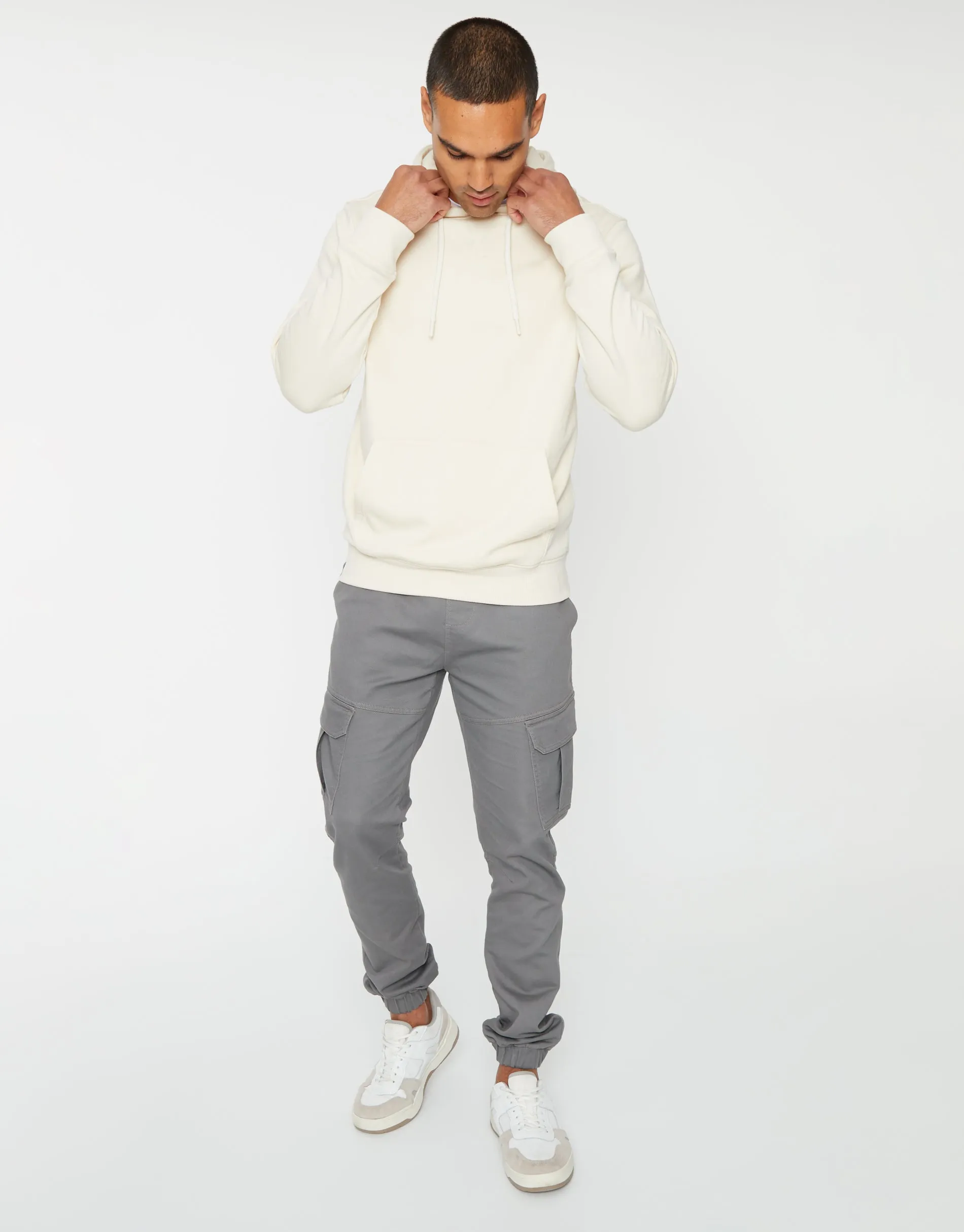 Men's Off White Pullover Hoodie sold by Threadbare product image thumbnail 3