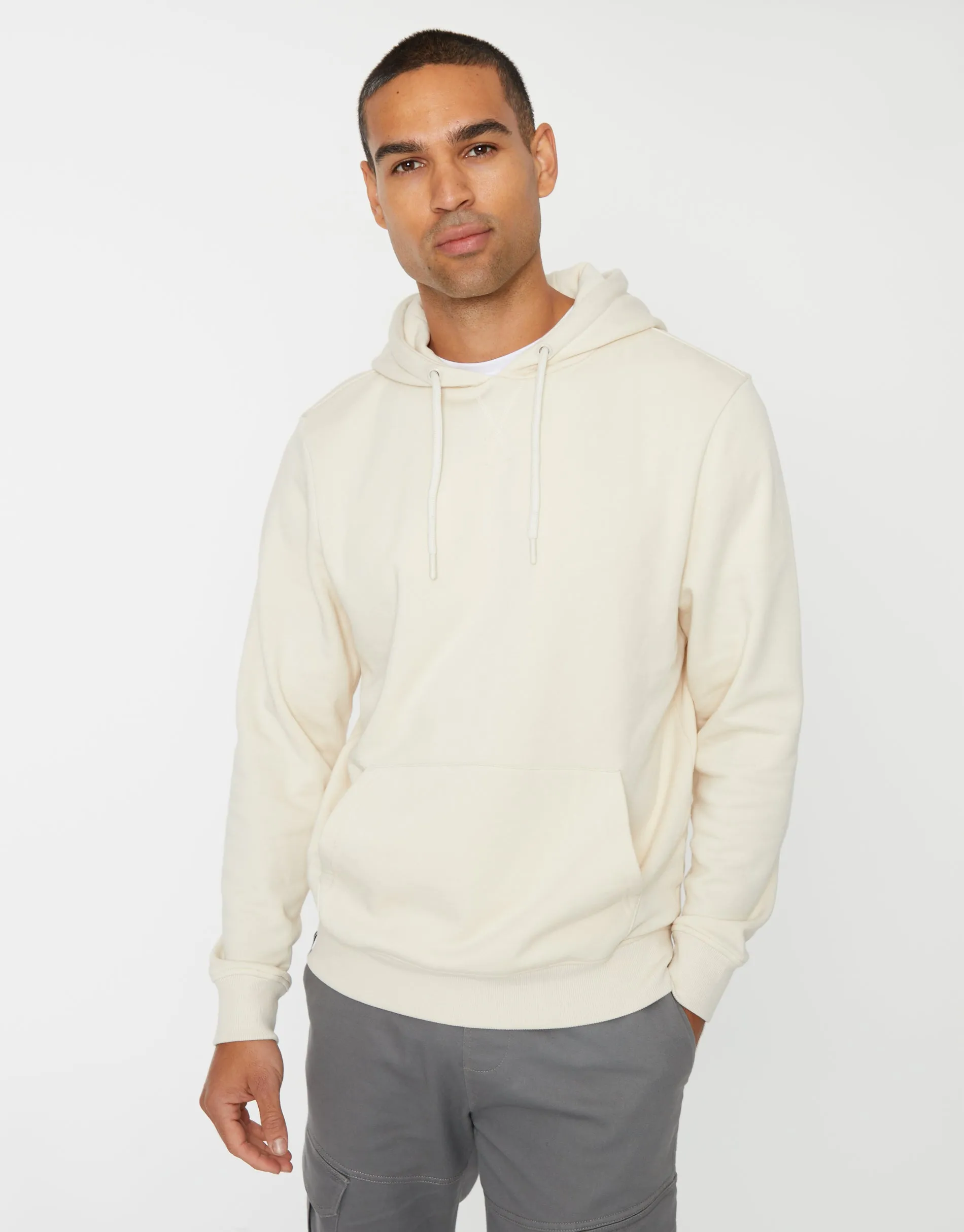 Men's Off White Pullover Hoodie sold by Threadbare