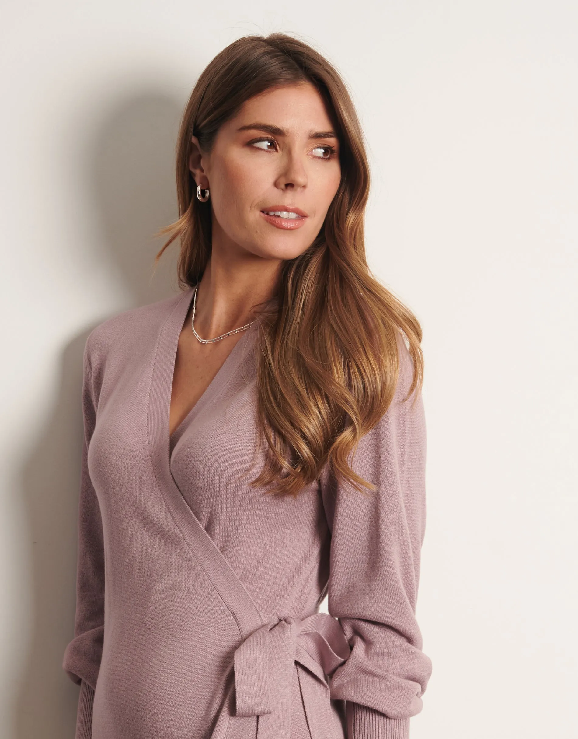 Women's Purple Midi Wrap Dress sold by Threadbare product image thumbnail 4