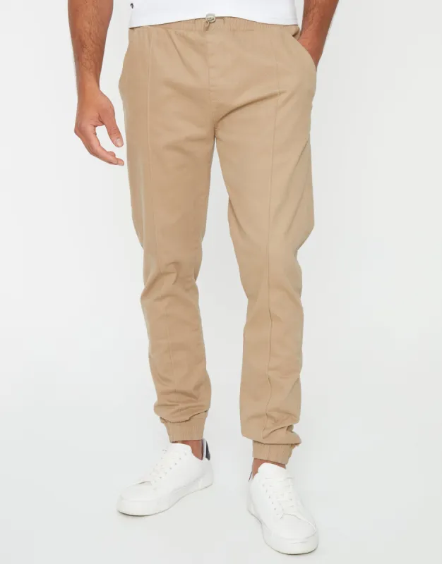 Men's Stone Slim Fit Trousers sold by Threadbare