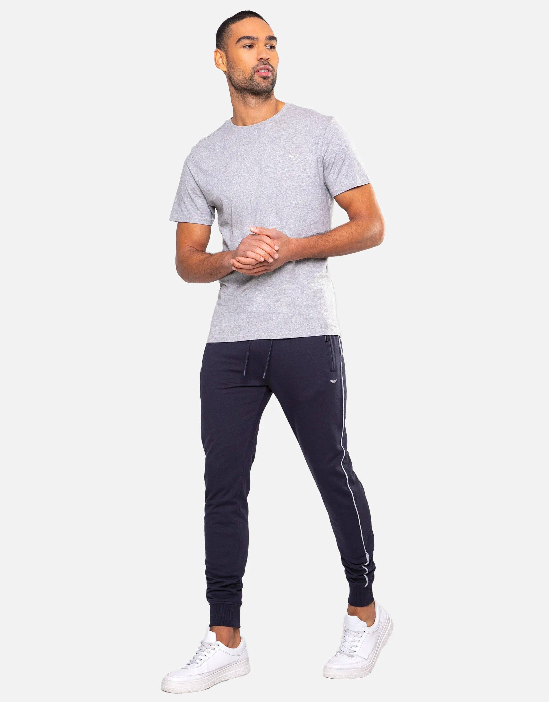 Men's Navy Slim Fit Joggers sold by Threadbare product image thumbnail 3
