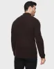 Men's Chocolate Quarter Zip Jumper sold by Threadbare