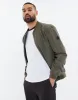 Men's Khaki Lightweight Bomber Jacket sold by Threadbare
