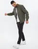 Men's Khaki Lightweight Bomber Jacket sold by Threadbare