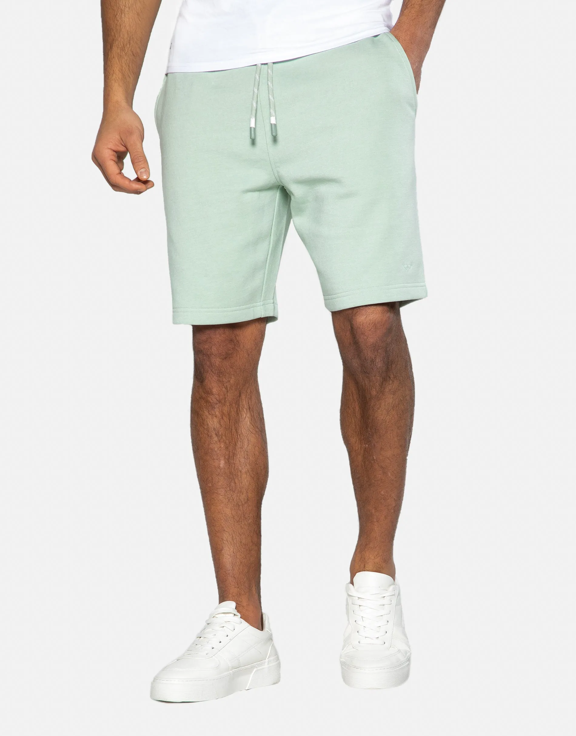Men's Sage Fleece Shorts sold by Threadbare