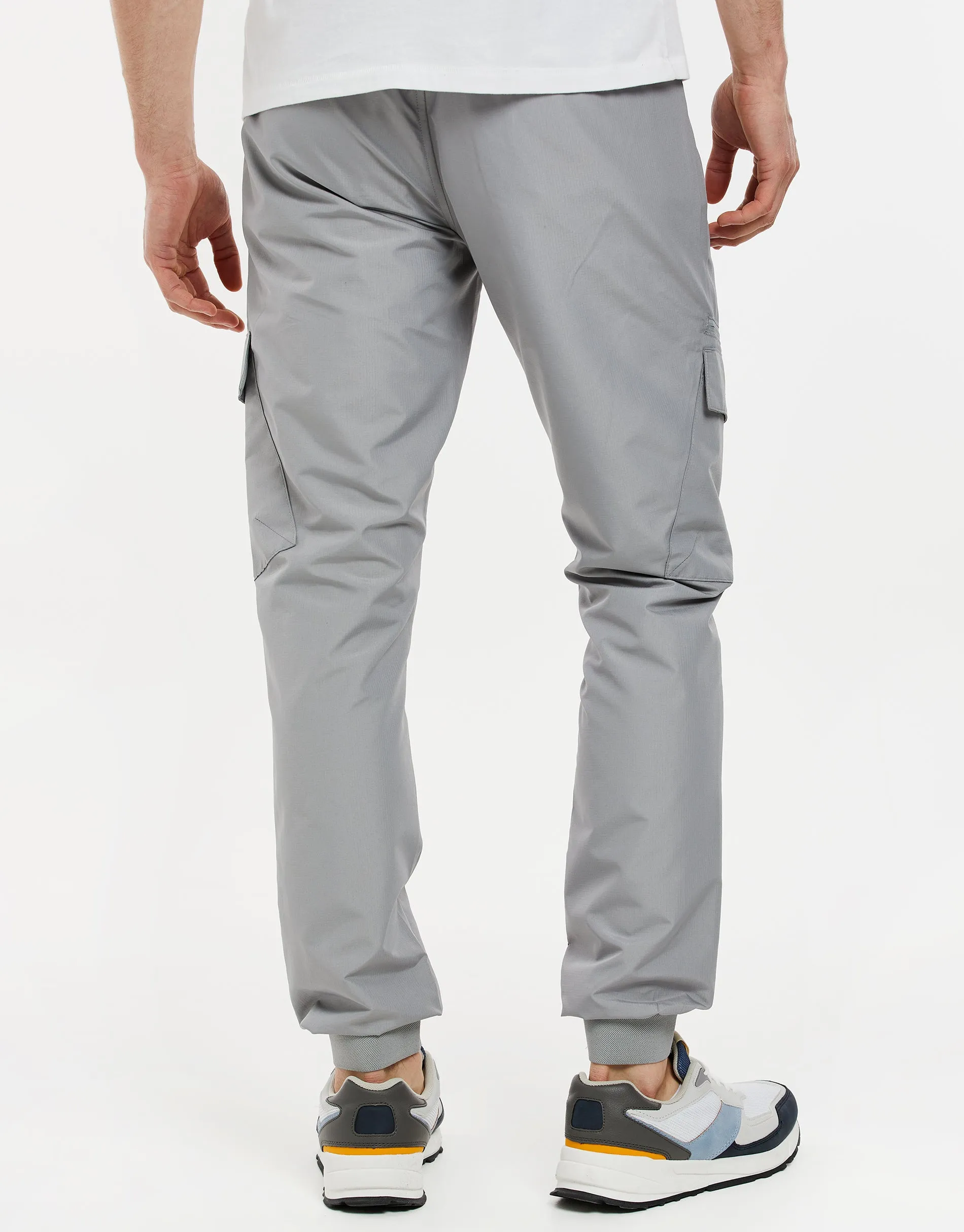 Men's Ice Grey Cargo Trousers sold by Threadbare product image thumbnail 2
