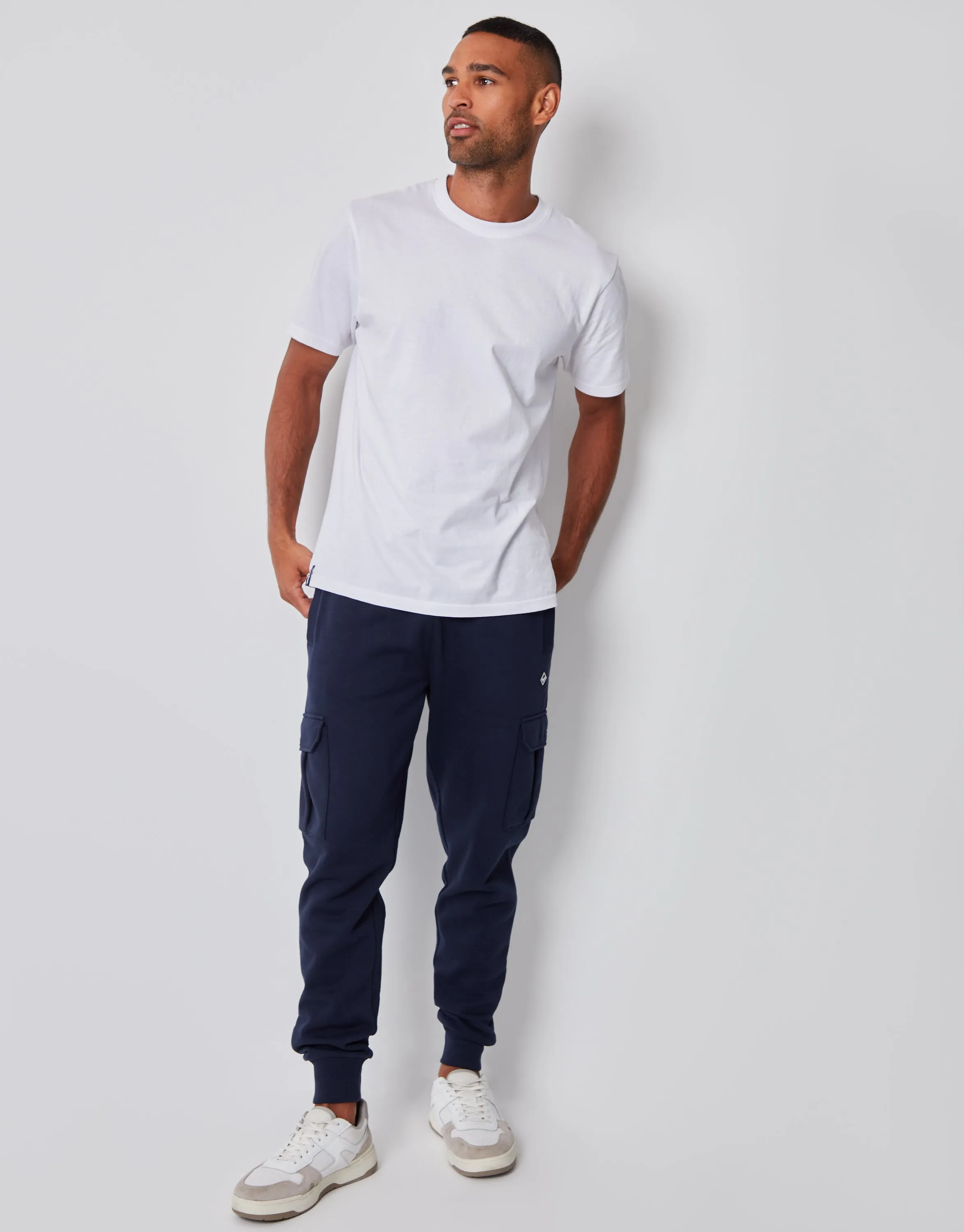 Navy Cargo Style Joggers sold by Threadbare product image thumbnail 3