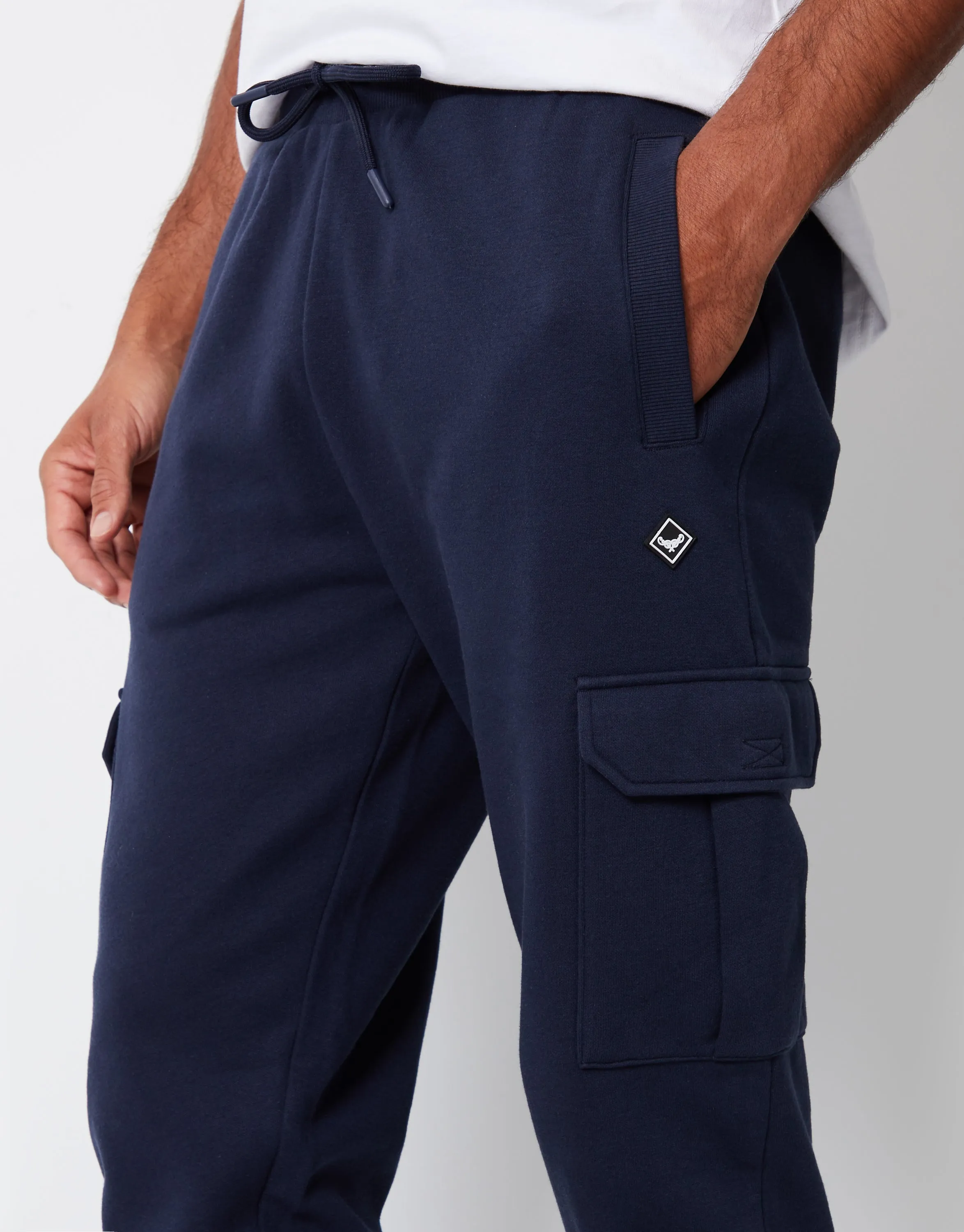 Navy Cargo Style Joggers sold by Threadbare product image thumbnail 4