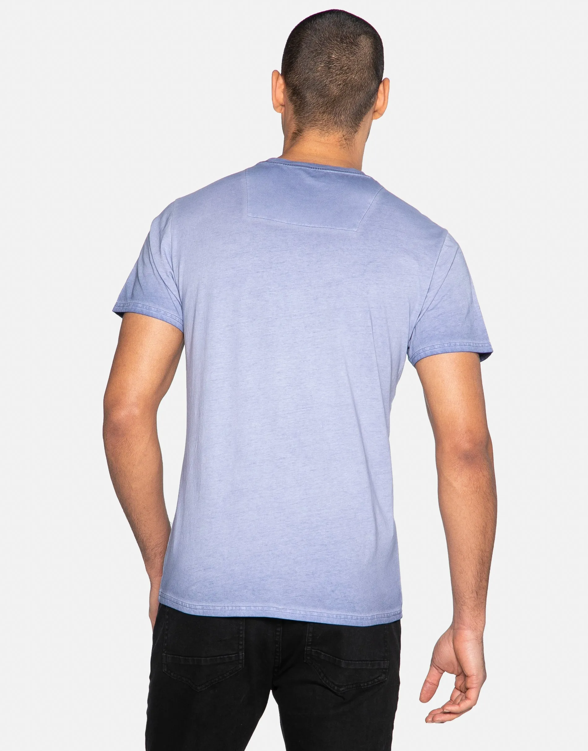 Men's Blue Front Print T-Shirt sold by Threadbare product image thumbnail 2