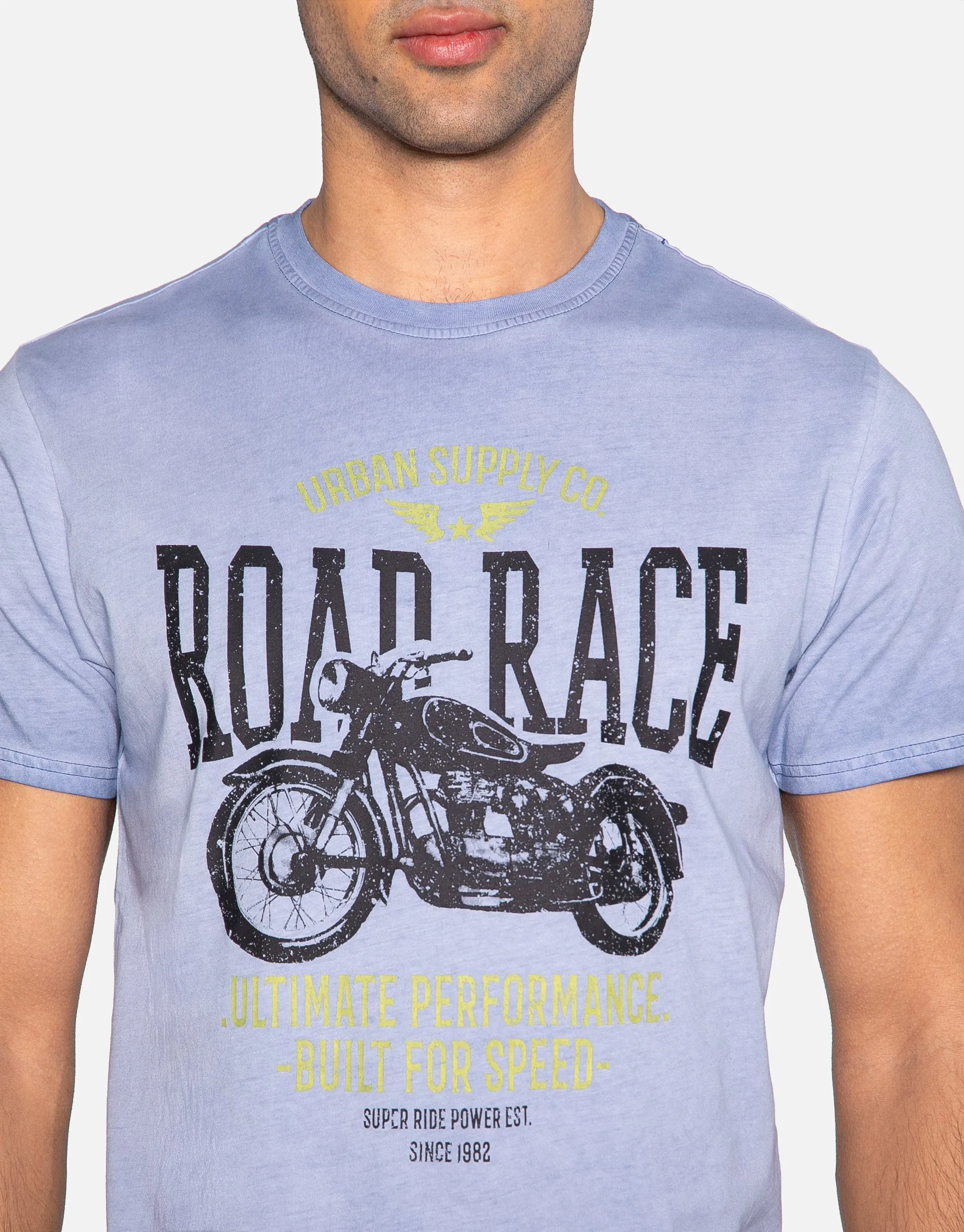 Men's Blue Front Print T-Shirt sold by Threadbare product image thumbnail 4
