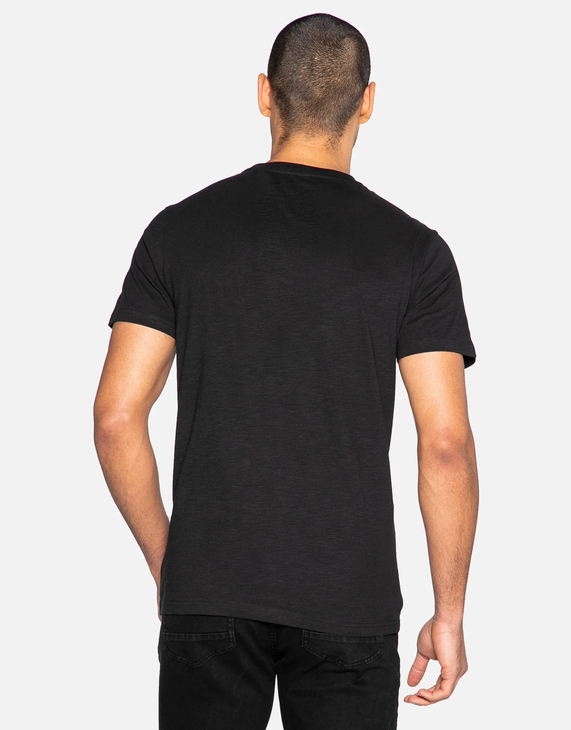 Men's Black Eagle Crew Neck T-Shirt sold by Threadbare product image thumbnail 2