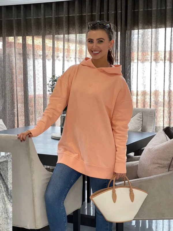 Women's Peach Hoodie sold by Threadbare