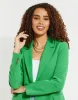 Women's Green Single Breasted Relaxed Fit Blazer sold by Threadbare