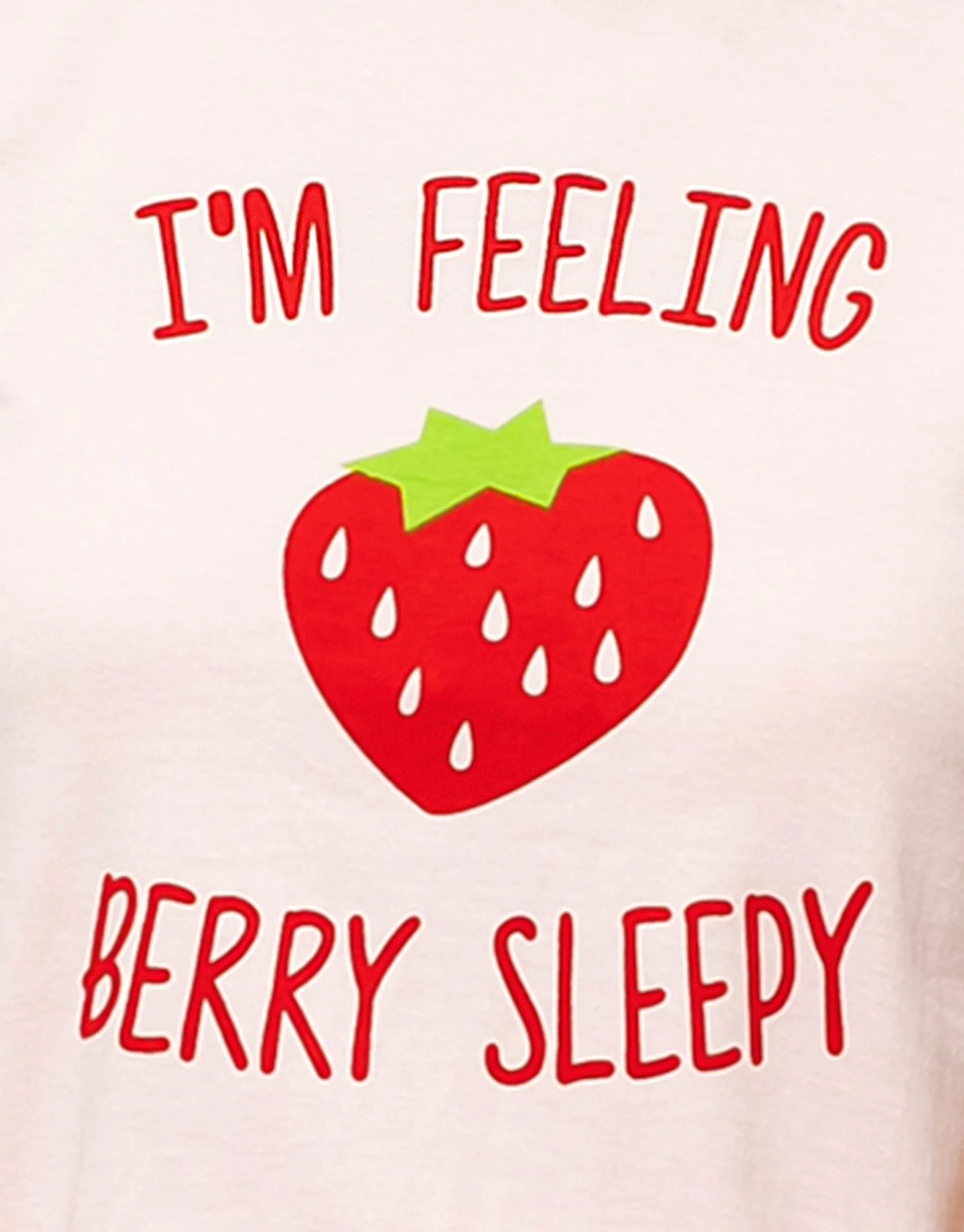 Women's Pink Strawberry Print Pyjamas (2-Piece Set) sold by Threadbare product image thumbnail 4