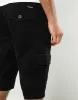 Black Cargo Shorts sold by Threadbare