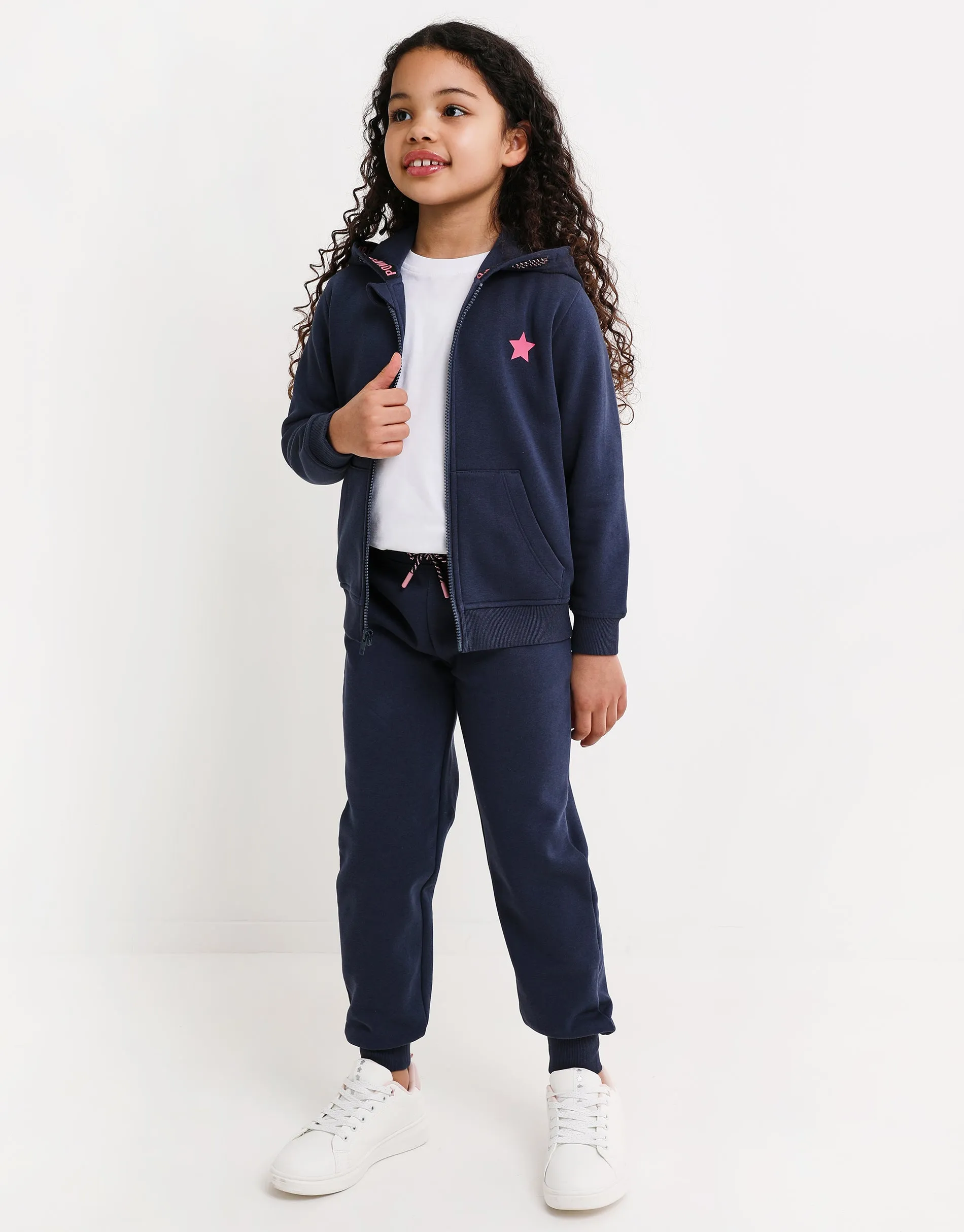 Girls' Navy Co-ord Hoodie & Joggers (2-Piece Set) sold by Threadbare