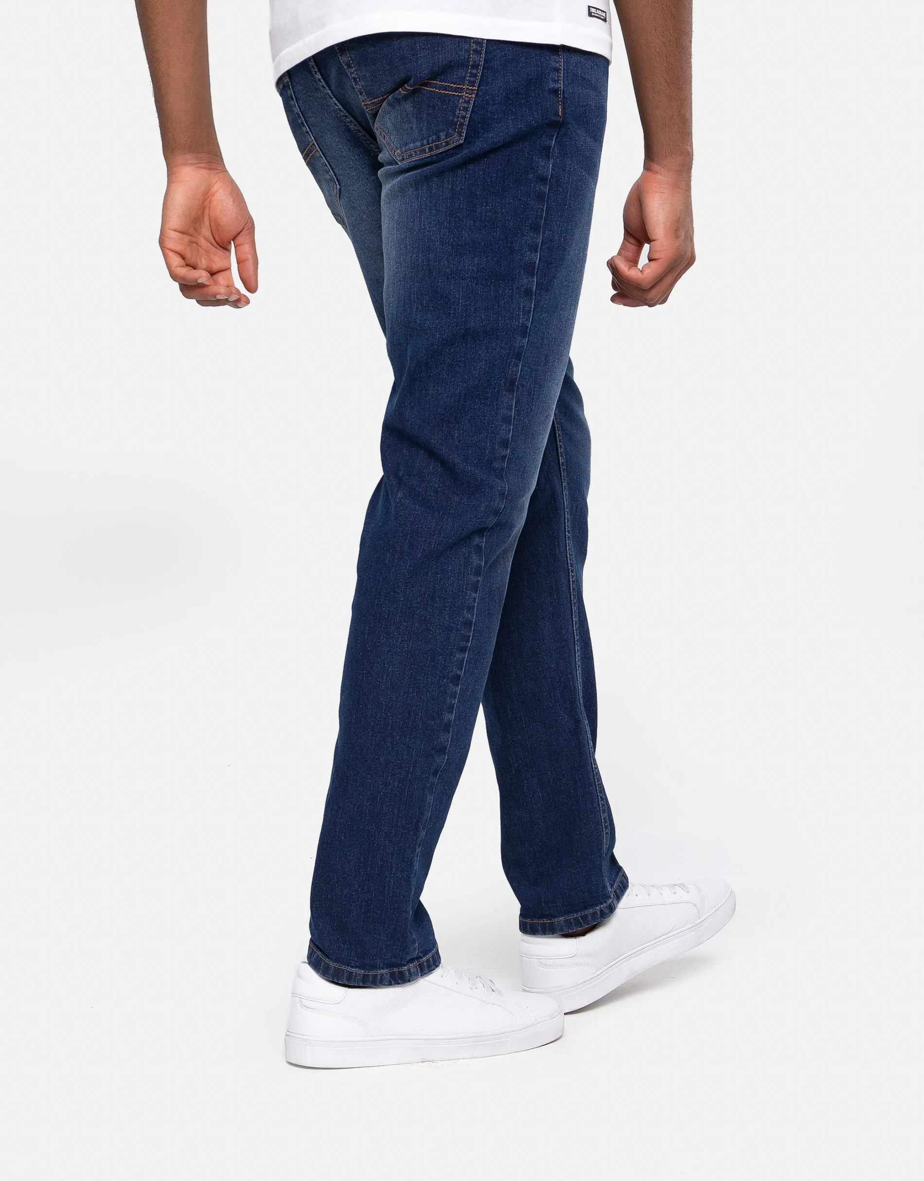 Men's Mid Blue Wash Straight Leg Jeans sold by Threadbare product image thumbnail 2